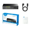 Switch de red Cudy GS1010PS2 No gestionado Gigabit Ethernet (10/100/1000) Power over Ethernet (PoE) Negro