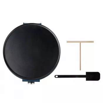 Crepera JATA JECR1000 1200 W negra azul 30 cm