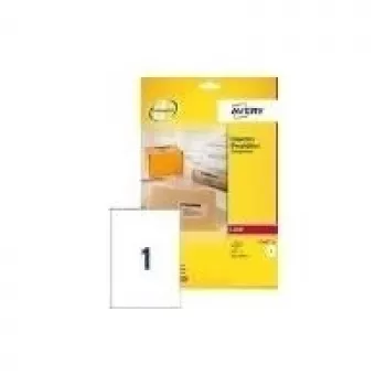 Etiqueta de dirección transparente Avery Laser L7565 transparente 99,1x67,7 mm 25 hojas