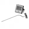 Termómetro alimentario GEFU sonda digital 0–250 °C, acero inoxidable, sensor de 16 cm
