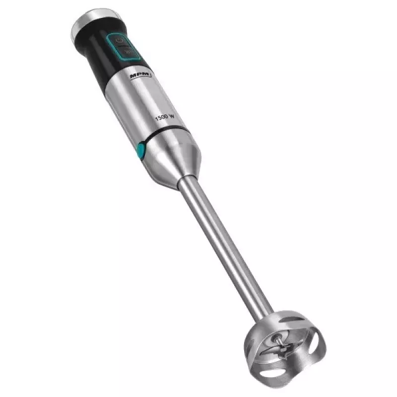 Batidora de brazo MPM MBL-42M — 1500 W, carcasa de acero inoxidable, velocidad variable, turbo, accesorios