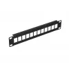 Patch panel Extralink 12 puertos UTP 10 pulgadas carcasa metálica, negro