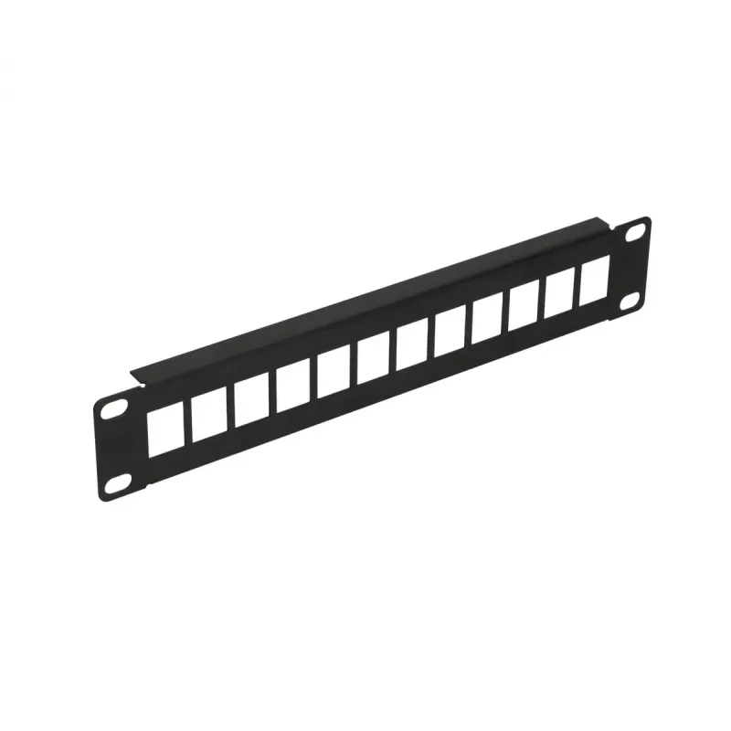 Patch panel Extralink 12 puertos UTP 10 pulgadas carcasa metálica, negro