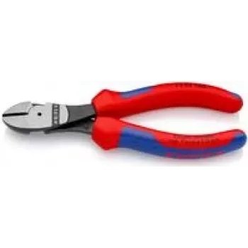 KNIPEX 74 02 160 SB Alicate de corte diagonal de gran potencia, 160 mm, mangos multicomponente