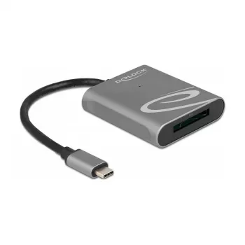 Lector de tarjetas DeLOCK 91741 USB 3.2 Gen 1 Type-C negro gris
