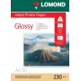 Papel fotográfico de inyección de tinta Lomond brillante 230 g/m² A4, 50 hojas