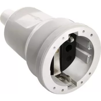 as - Schwabe 62223 Base de enchufe Schuko PVC 230 V gris IP20 (62223)