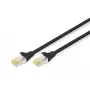 Cable de conexión Digitus CAT 6A S/FTP RJ-45 7 m, Negro