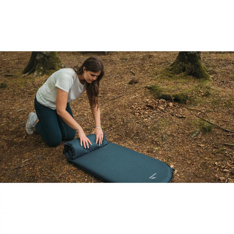 Esterilla de camping Compact Single, azul pacífico 300068 (azul oscuro)