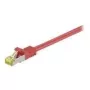 Wentronic Goobay Cable de red Cat.7 S/FTP (PiMF), Rojo, 30 m - LSZH libre de halógenos, cobre, conector RJ45 (91679)