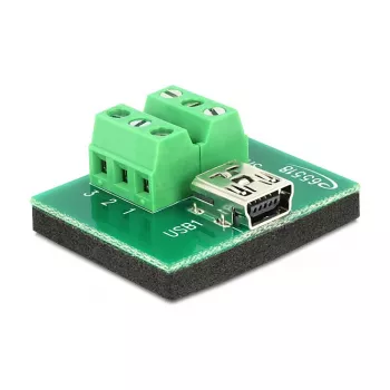 Adaptador de cable DeLOCK 65518 Mini USB 6p negro verde