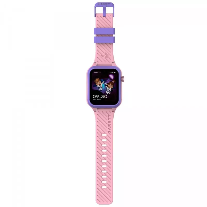 Smartwatch Garett Kids Essa 2 4G rosa — reloj infantil con GPS, 4G, función de llamada, SOS