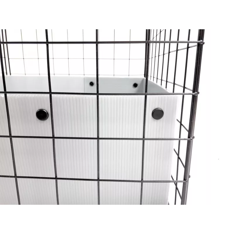 Jaula modular C&C 3x2 110x75 cm cobayas, erizos, gris plata