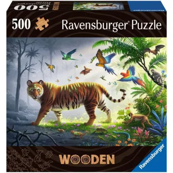 Puzle de madera Tigre en la selva (505 piezas)