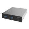 Panel USB 20Gbps Type-C Akasa con dos puertos Type-A de 5Gbps
