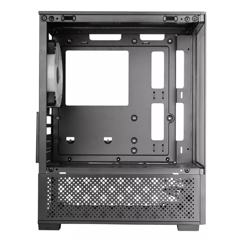 Caja para PC mini torre TACENS Mars Gaming MC-SE2 — Mini-ITX / Micro-ATX, negra, ventana lateral, fuente de alimentación inferior, compatible con 2x2,5