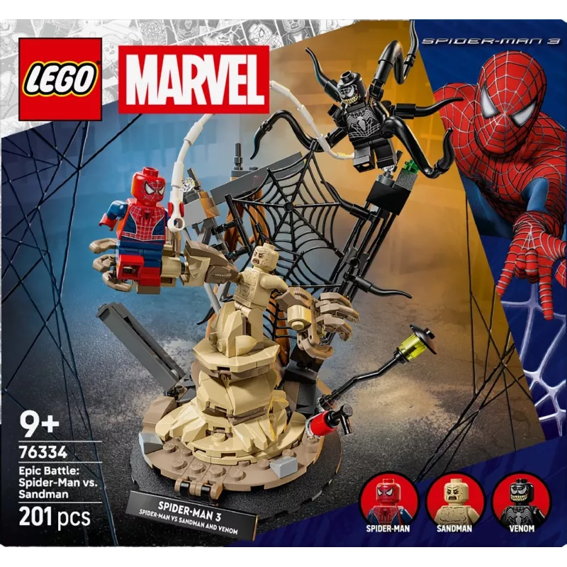 LEGO MARVEL 76334 Batalla épica: Spider-Man contra Sandman