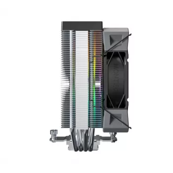 Disipador por aire Montech NX400 ARGB, ventilador de 120 mm, FDB, 800–1950 rpm, TDP 270 W, negro