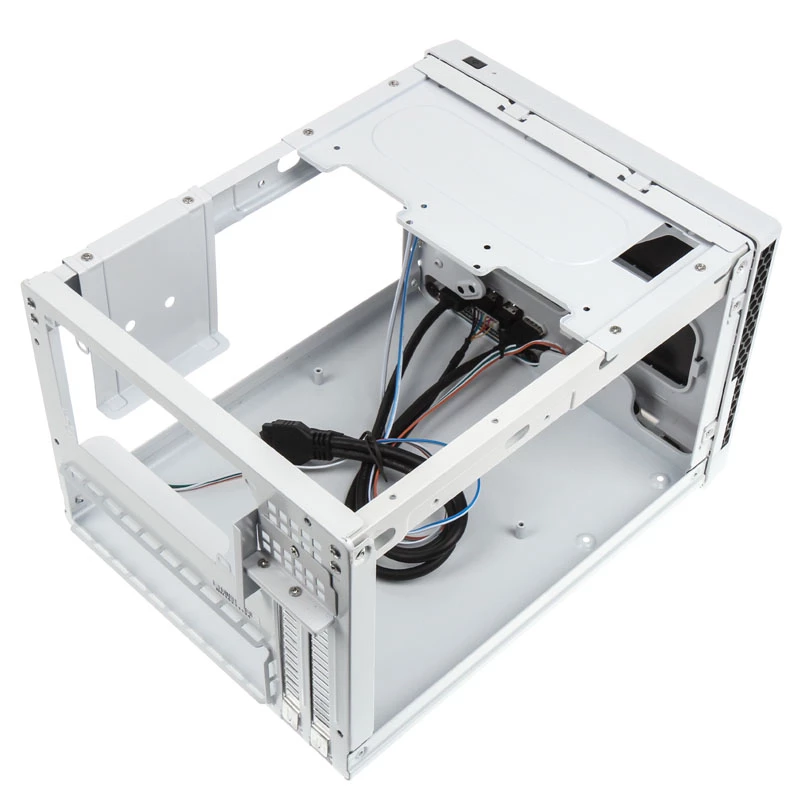 SilverStone SUGO SG13 - Sobremesa - Mini-DTX - sin fuente de alimentación (AT / PS/2) - negro, blanco - USB/audio (SST-SG13WB-Q)