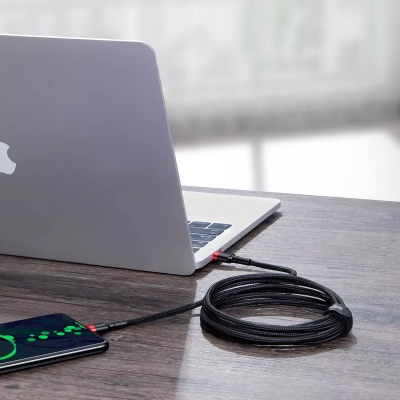 Baseus Cafule PD2.0 100W cable USB a Type-C de carga rápida (20V 5A) 2m rojo+negro