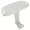 Silla de oficina ergonómica thunder x3 TEGC-3073102.B1 — Tapizado blanco y azul, reposabrazos ajustables, respaldo alto