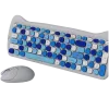 Conjunto de teclado y ratón inalámbricos CANYON HSET-W6 Kitty Edition AAA AA azul