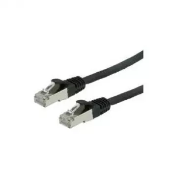 Cable de conexión VALUE S/FTP-(PiMF-) Cat.6, LSOH, negro, 0,5 m (21.99.1225)