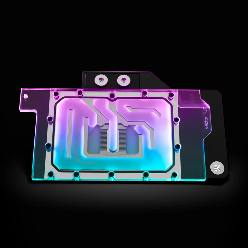 Bloque de agua EK Water Blocks acrílico cobre negro níquel transparente