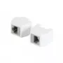 Acoplador RJ45 ALLNET TP-TP CAT6A 8 polos magnético compatible con PoE 10G