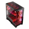 Caja de PC MODECOM Volcano SPACE APEX ARGB Midi Tower, cristal templado, USB-C, compatible con ATX/microATX/Mini-ITX, GPU hasta 430 mm, disipador de CPU hasta 180 mm