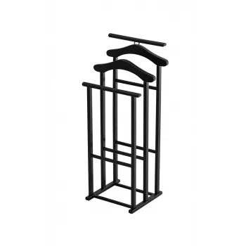 Perchero ARREDAMENTI MAXI para camisas y trajes - 102 x 35 cm, negro