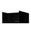 Armario ropero cama meble PAFOS 2D BASE 90×55,5×45 cm negro mate, estructura de 2 puertas