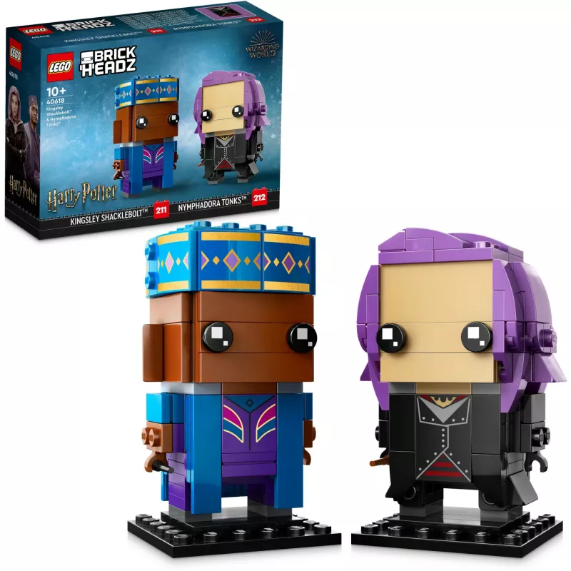 Lego Brickheadz Harry Potter 40618 Kingsley Shacklebolt y Nymphadora Tonks