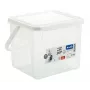 Recipiente para líquidos de limpieza Rotho Basic 4,5 l modelo 1770201100RP, tecnopolímero transparente con tapa y orificio para colgar