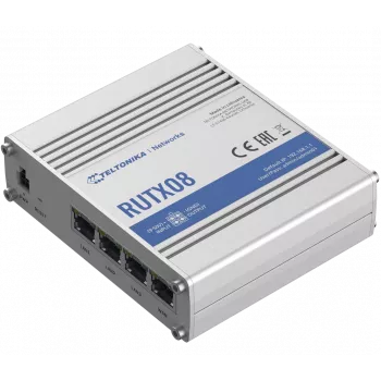 Router con cable Teltonika RUTX08 Gigabit Ethernet acero inoxidable