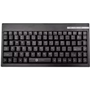 Teclado USB con cable GETT CleanType Easy Basic Compact — QWERTZ distribución alemana, negro