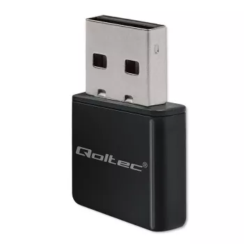 Adaptador USB Wi-Fi QOLTEC NANO 56986 — Mini-N, USB 2.0, 802.11n