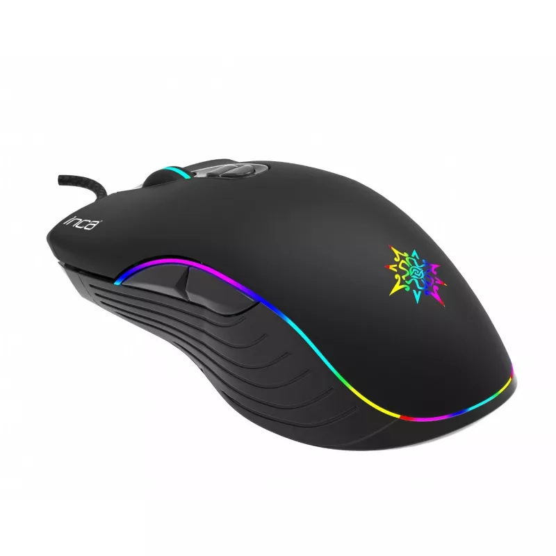 Ratón gaming INCA IMG-GT15 4800 DPI, RGB, 7 botones, USB, SW Retail