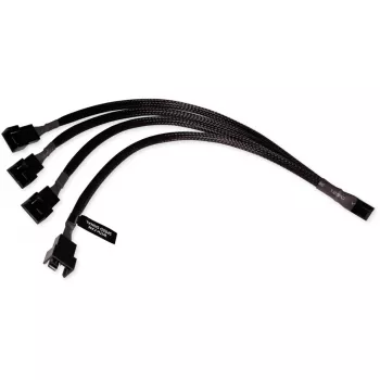 Alphacool 18683 - cable divisor RGB - plástico - negro - 4 pines - 300 mm - 1 ud.