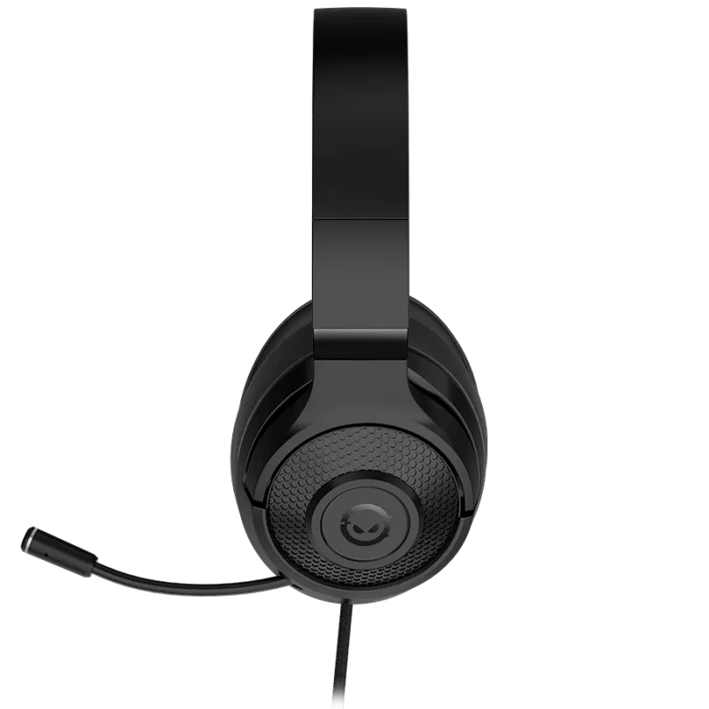 LORGAR Noah 101, Auriculares gaming con micrófono, conexión jack de 3,5 mm, longitud del cable 2 m, diseño plegable, almohadillas de piel sintética PU, tamaño: 185*195*80 mm, 0,245 kg, negro