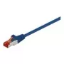 Wentronic Goobay Cable de red CAT 6, S/FTP (PiMF), azul, 7,5 m - LSZH libre de halógenos, cobre (68271)