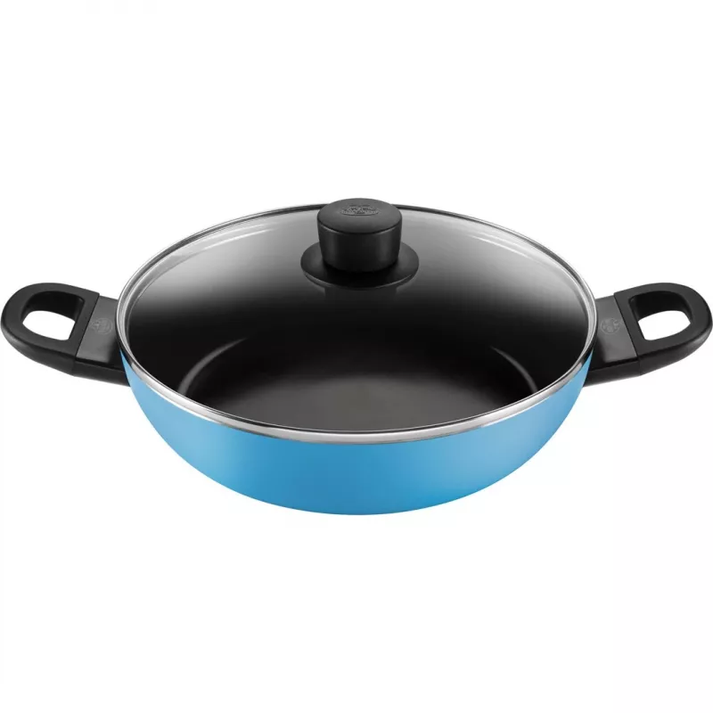 Sartén profunda Ballarini CAPRERA 28 cm con tapa, azul