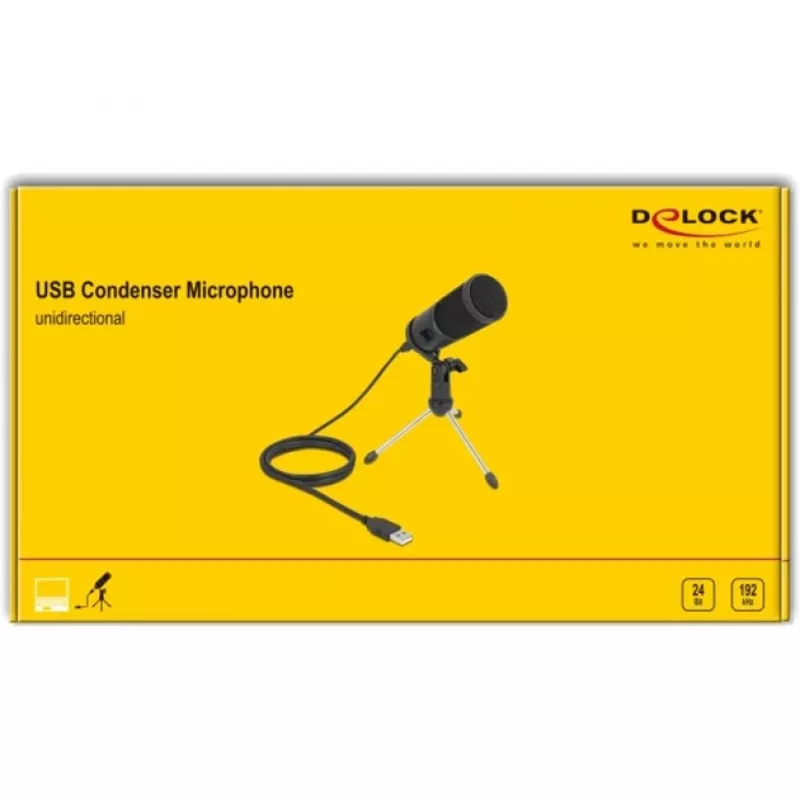 Delock - Micrófono - USB - Negro (66832)