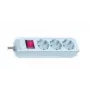 Brennenstuhl Eco-Line con interruptor 3 tomas blanco 1,5 m regleta de enchufes 1152320015, blanco, cable de conexión H05VV-F 3G1,5 1,5 m