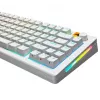 Teclas GLORIOUS GPBT Backlit — PBT blanco, diseño ANSI