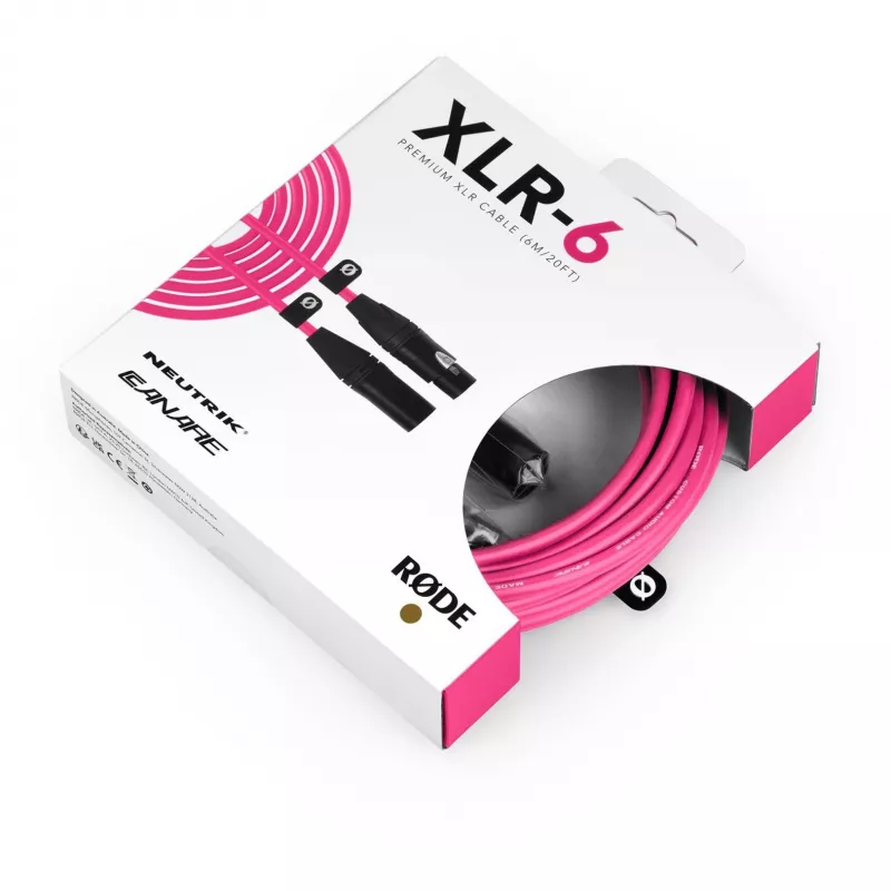 RØDE Cable de audio XLR-6 6 m Rosa