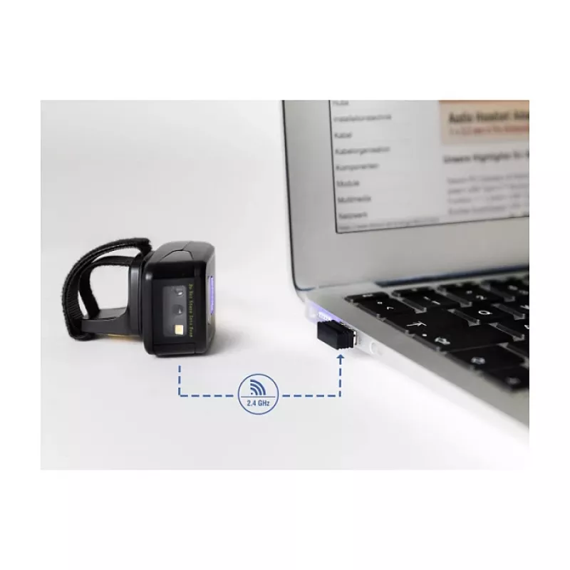 DeLOCK dongle USB lector de códigos de barras inalámbrico 2,4 GHz negro USB A