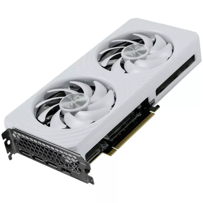 Tarjeta gráfica Palit GeForce RTX 5060 Ti White OC — GeForce RTX 5060 Ti, 16 GB GDDR7, 128 bits, PCIe 5.0, 2407 MHz