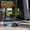 Batavia B.V. | 18V Twin Brush - Sistema de cepillo a batería con motor sin escobillas y mango telescópico, sin batería ni cargador | IPX7