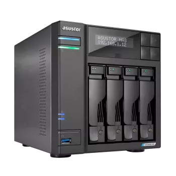 Asustor LOCKERSTOR 4 Gen2 (AS6704T) NAS sobremesa Intel® Celeron® N N5105 4 GB DDR4 0 TB ADM negro
